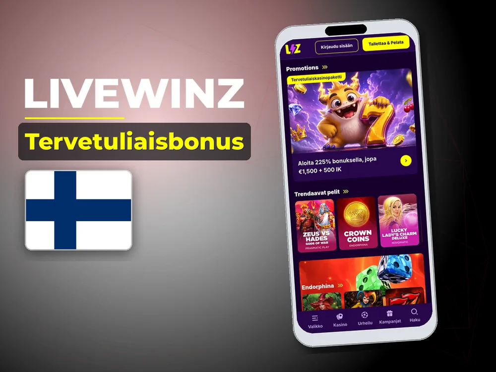 Livewinz - Tervetuliaisbonus