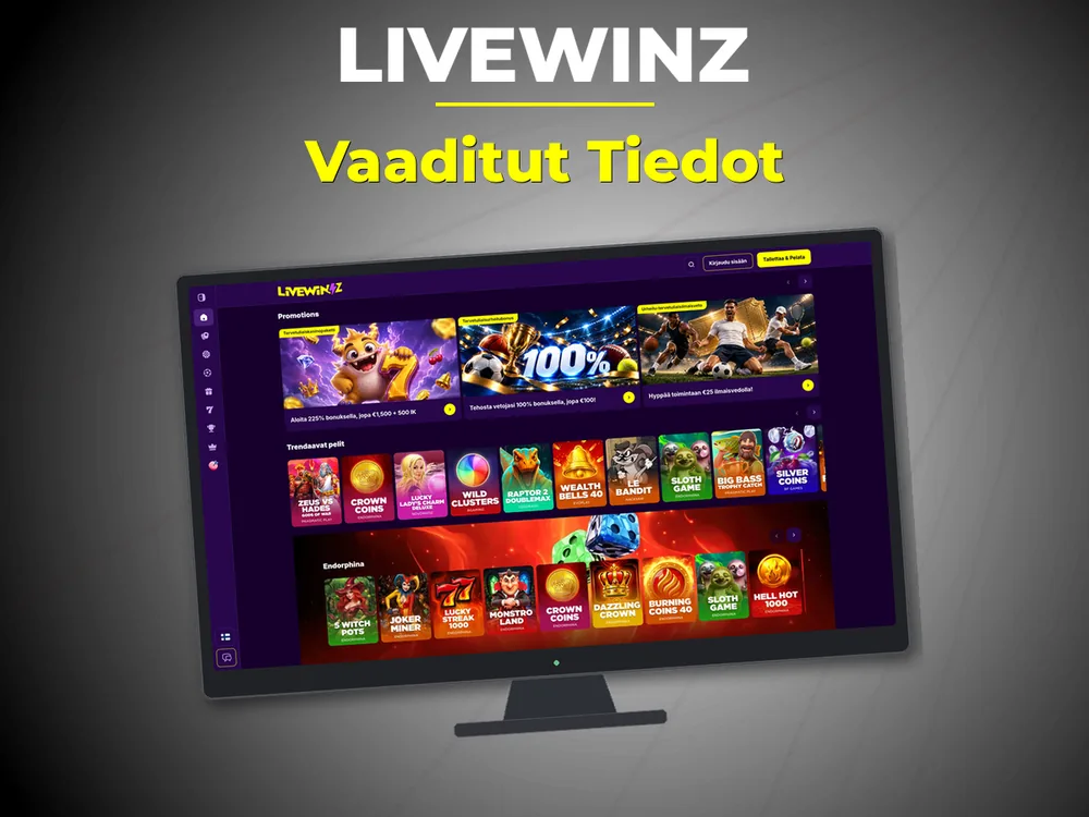 Livewinz - Vaaditut Tiedot